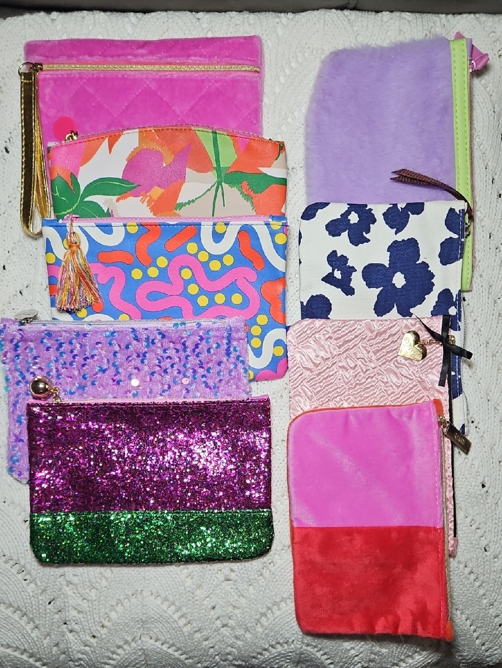 Ipsy Makeup Bag Lot Qty 9 New